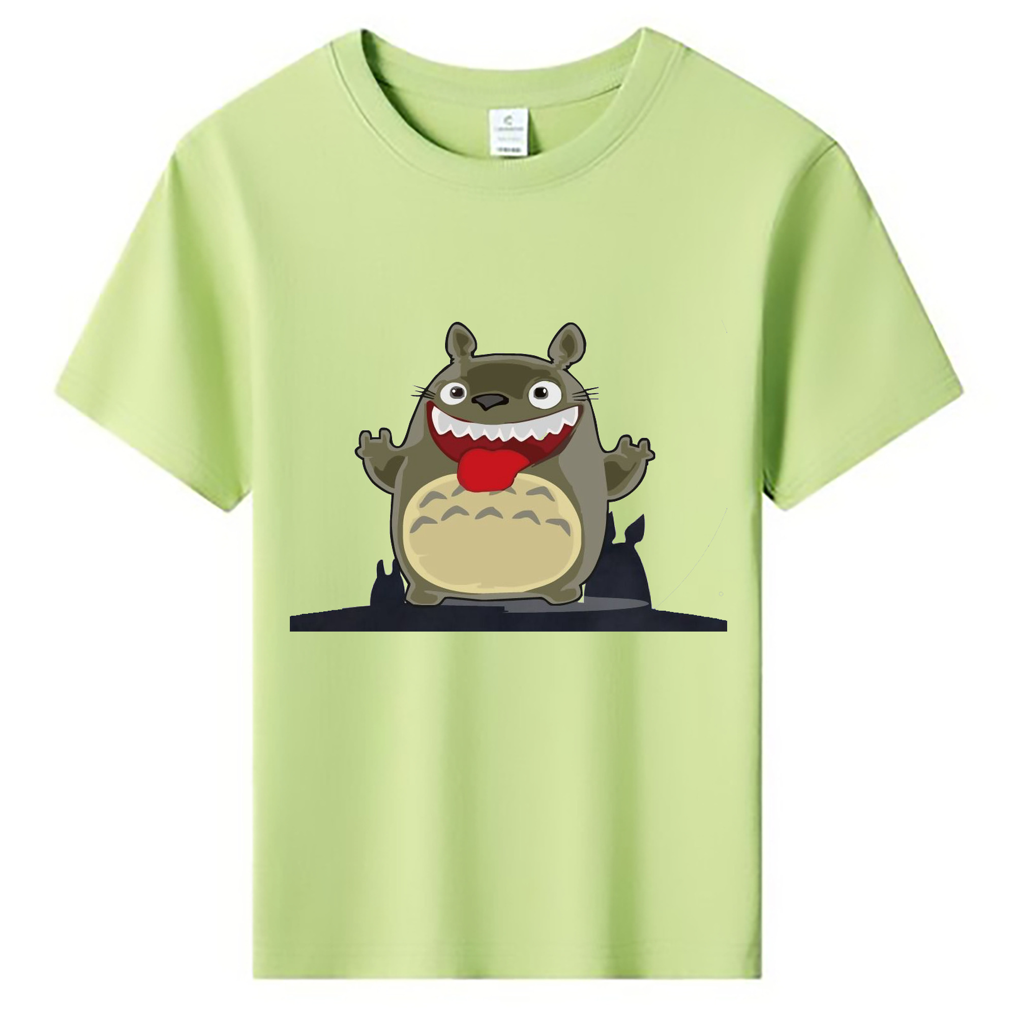 （画像用） となりのトトロ 草壁メイ 草壁サツキ My Neighbor Totoro Satsuki Kusakabe Mei Kusakabe 綿100％キッズTシャツ（フロントプリント）
